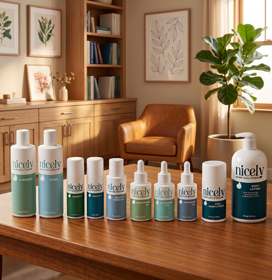 Nicely Acne Solutions Products
